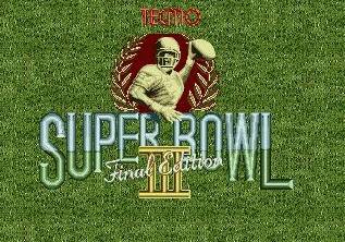 Pantallazo de Tecmo Super Bowl III: Final Edition para Sega Megadrive