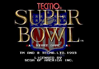 Pantallazo de Tecmo Super Bowl para Sega Megadrive