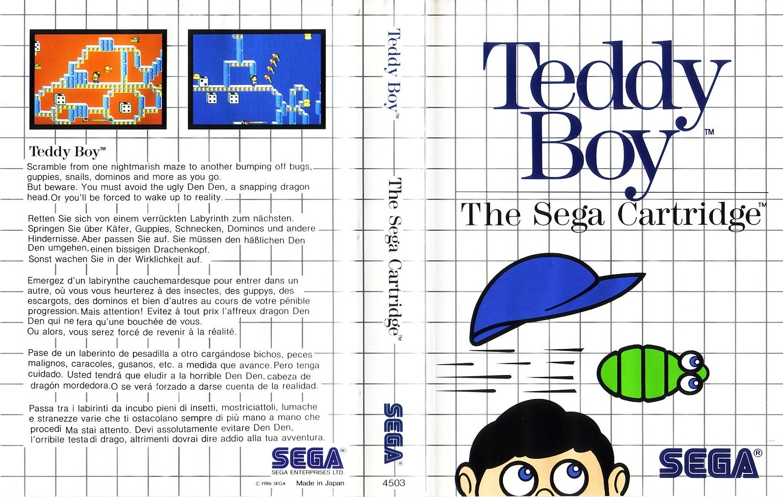 Caratula de Teddy Boy para Sega Master System