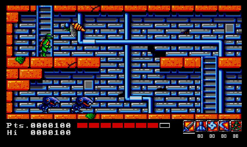 Pantallazo de Teenage Mutant Hero Turtles para Amiga