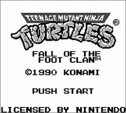 Pantallazo de Teenage Mutant Ninja Turtles: Fall of the Foot Clan para Game Boy