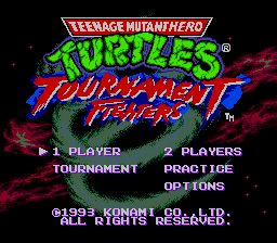 Pantallazo de Teenage Mutant Ninja Turtles: Tournament Fighters para Sega Megadrive
