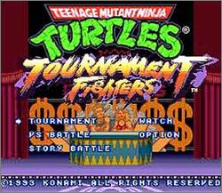 Pantallazo de Teenage Mutant Ninja Turtles: Tournament Fighters para Super Nintendo