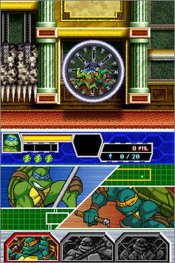 Pantallazo de Teenage Mutant Ninja Turtles 3: Mutant Nightmare para Nintendo DS