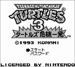 Pantallazo de Teenage Mutant Ninja Turtles III: Radical Rescue para Game Boy
