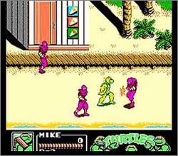 Pantallazo de Teenage Mutant Ninja Turtles III: The Manhattan Project para Nintendo (NES)