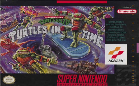 Caratula de Teenage Mutant Ninja Turtles IV: Turtles in Time (Japonés) para Super Nintendo