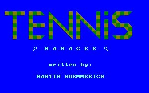 Pantallazo de Tennis Manager para Amstrad CPC