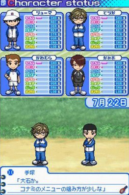 Pantallazo de Tennis no Ôji-Sama Driving Smash! side King (Japonés) para Nintendo DS