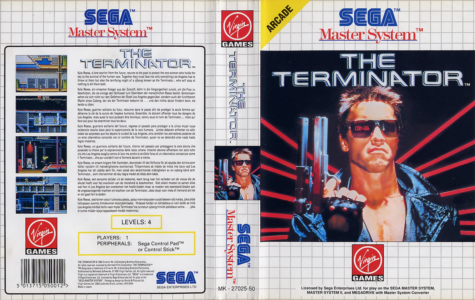 Caratula de Terminator, The para Sega Master System