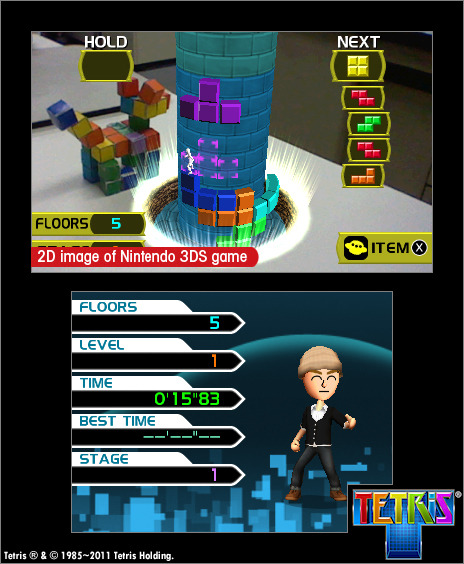 Pantallazo de Tetris 3D para Nintendo 3DS