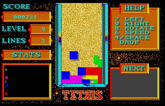 Pantallazo de Tetris para Atari ST