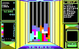 Pantallazo de Tetris para Amstrad CPC