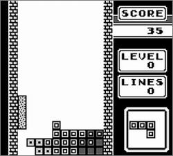 Pantallazo de Tetris para Game Boy