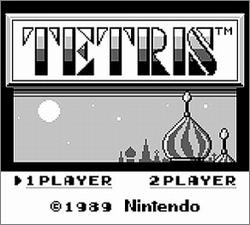 Pantallazo de Tetris para Game Boy