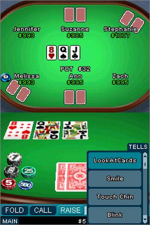 Pantallazo de Texas Hold 'Em Poker DS para Nintendo DS