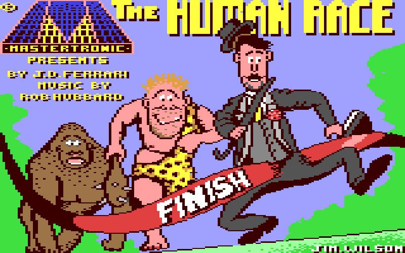 Pantallazo de The Human Race para Commodore 64