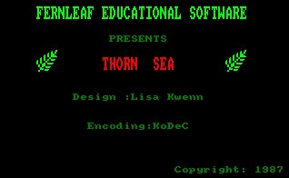 Pantallazo de Thorn Sea para Amstrad CPC