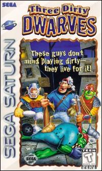 Caratula de Three Dirty Dwarves para Sega Saturn