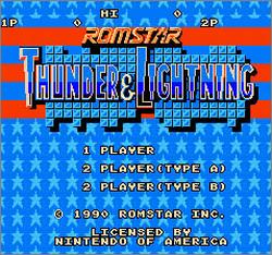 Pantallazo de Thunder & Lightning para Nintendo (NES)
