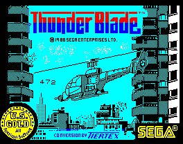 Pantallazo de Thunder Blade para Spectrum