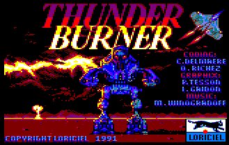 Pantallazo de Thunder Burner para Amstrad CPC