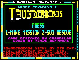 Pantallazo de Thunderbirds (GrandSlam) para Spectrum