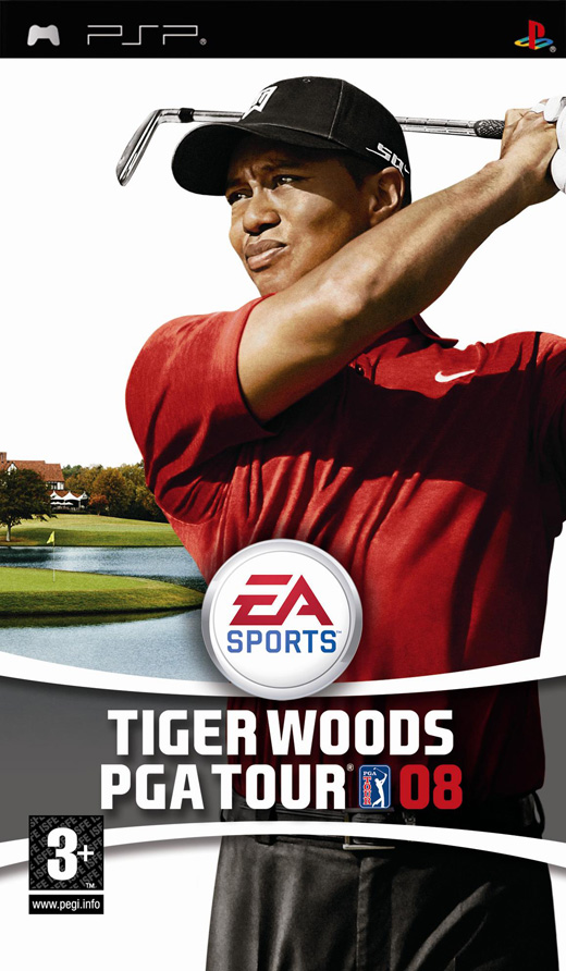 Caratula de Tiger Woods PGA Tour 08 para PSP