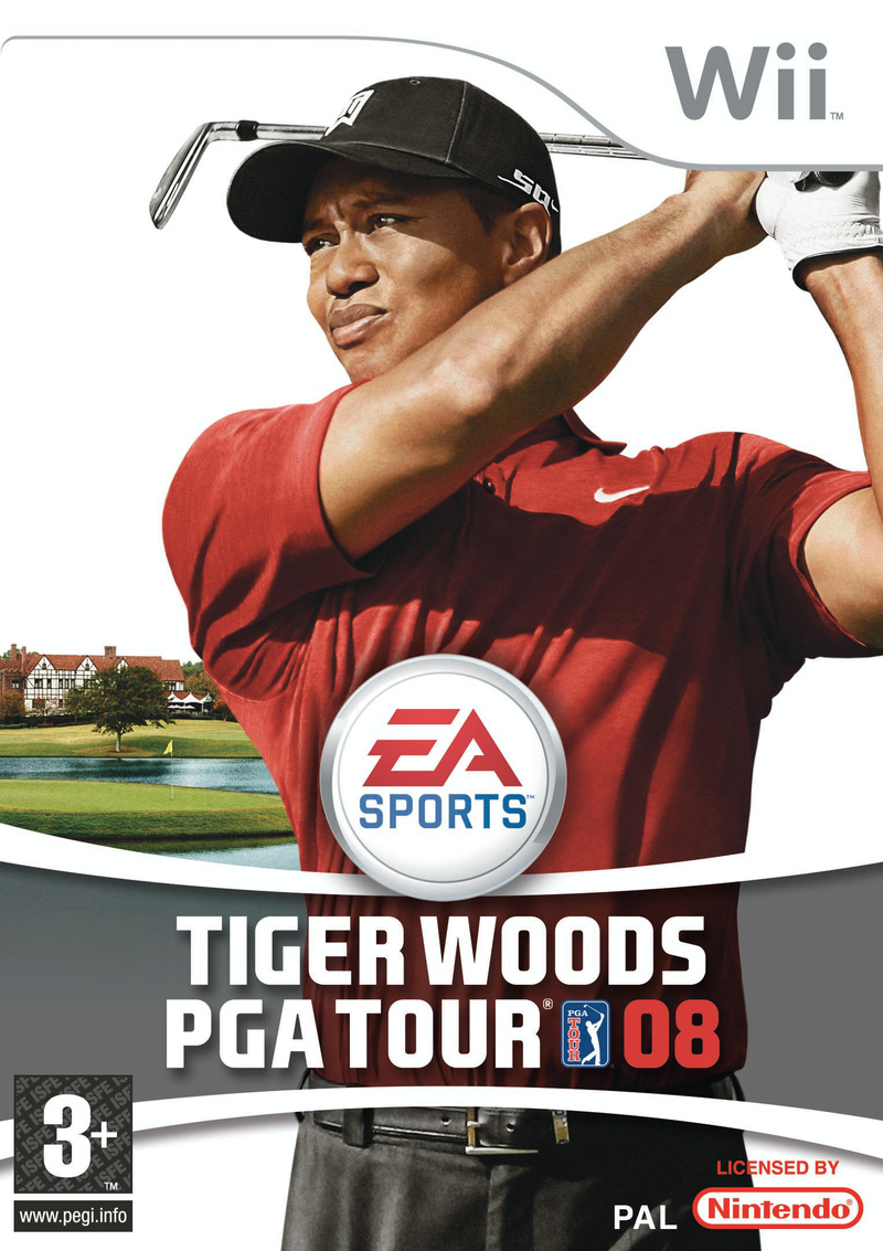 Caratula de Tiger Woods PGA Tour 08 para Wii