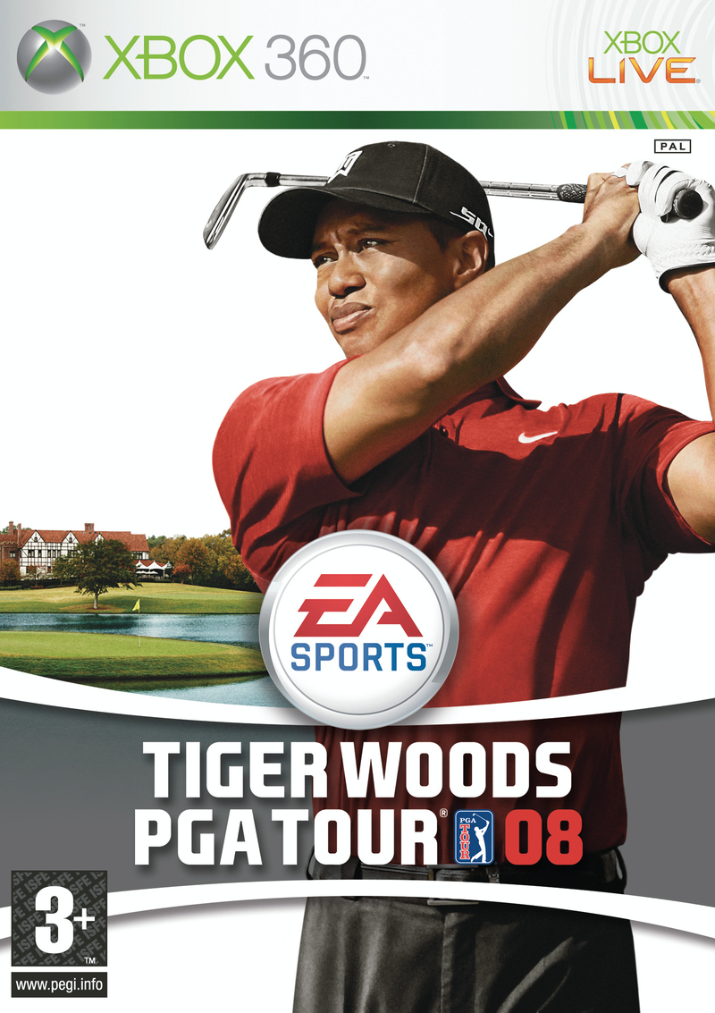 Caratula de Tiger Woods PGA Tour 08 para Xbox 360