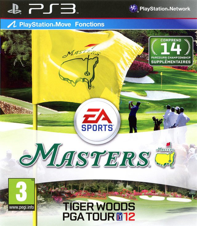 Caratula de Tiger Woods PGA Tour 12: The Masters para PlayStation 3