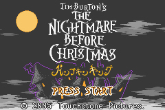 Pantallazo de Tim Burton's The Nightmare Before Christmas:The Pumpkin King (Japonés) para Game Boy Advance