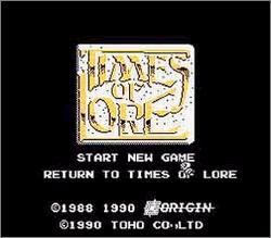 Pantallazo de Times of Lore para Nintendo (NES)