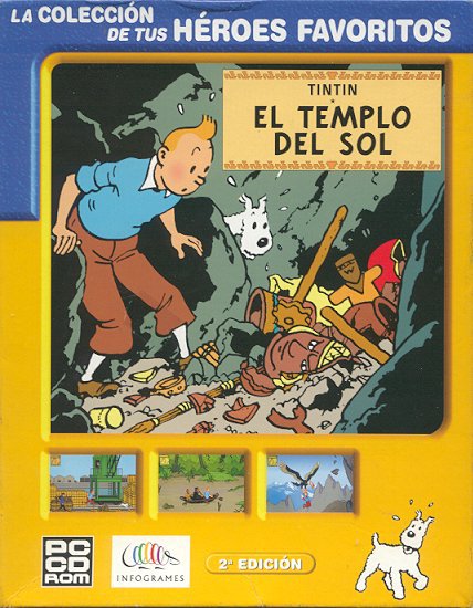 Caratula de Tintin en el Templo del Sol para PC
