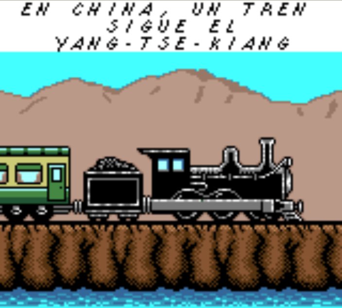 Pantallazo de Tintin en el Tibet para Gamegear