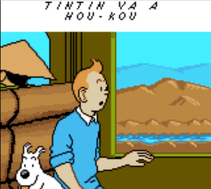 Pantallazo de Tintin en el Tibet para Gamegear