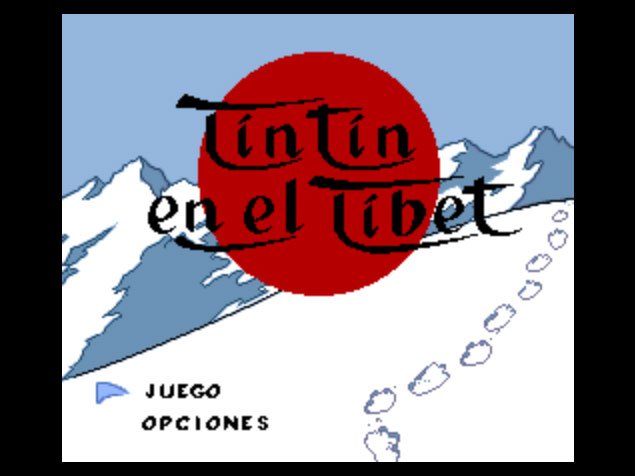 Pantallazo de Tintin en el Tibet para Sega Megadrive