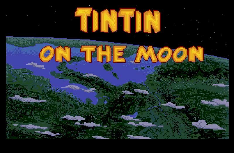 Pantallazo de Tintin on the Moon para Amiga