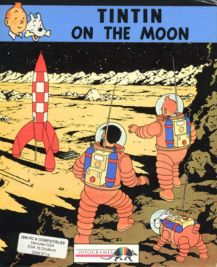 Caratula de Tintin on the Moon para PC
