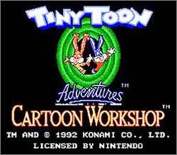 Pantallazo de Tiny Toon Adventures Cartoon Workshop para Nintendo (NES)