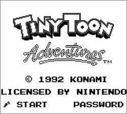 Pantallazo de Tiny Toon Adventures para Game Boy