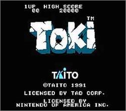 Pantallazo de Toki para Nintendo (NES)