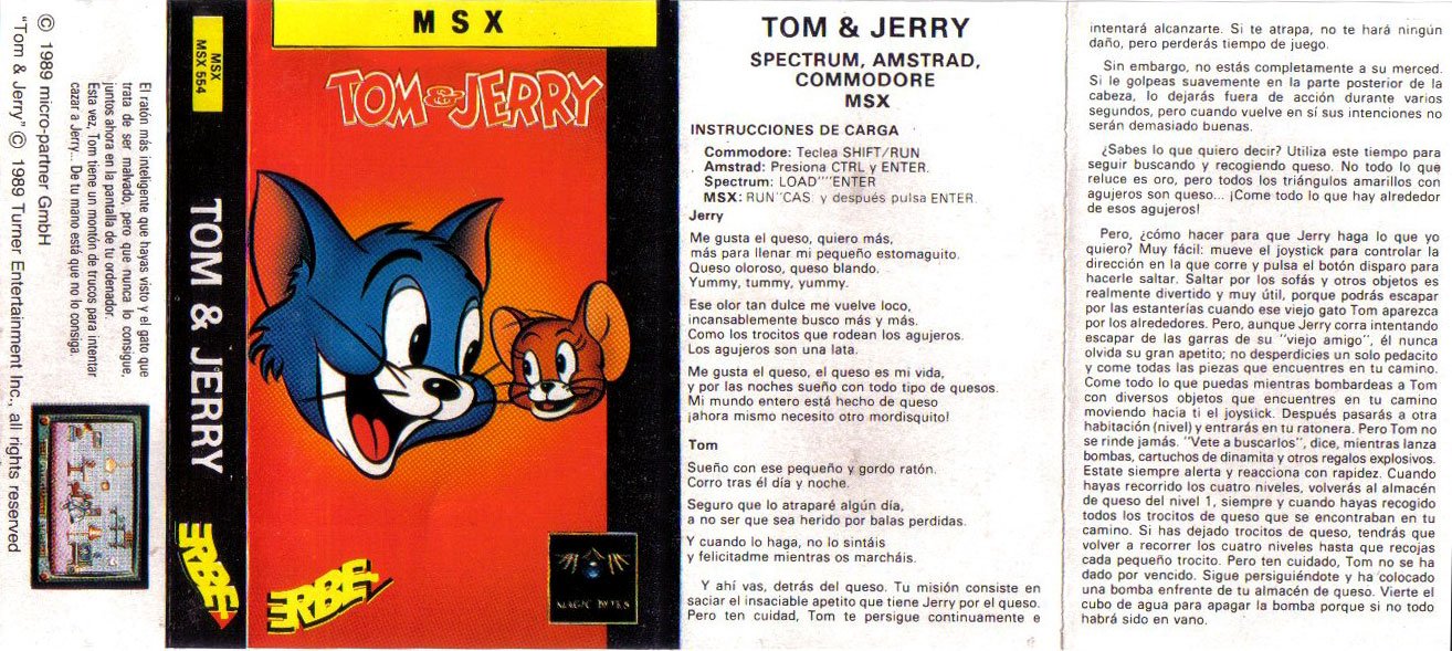 Caratula de Tom & Jerry para MSX