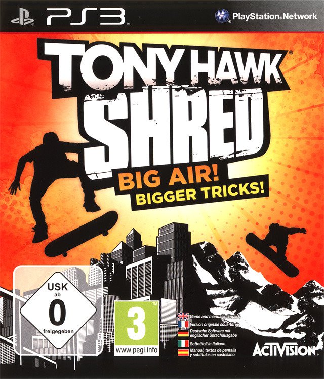 Caratula de Tony Hawk: Shred para PlayStation 3