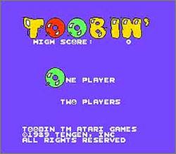 Pantallazo de Toobin' para Nintendo (NES)
