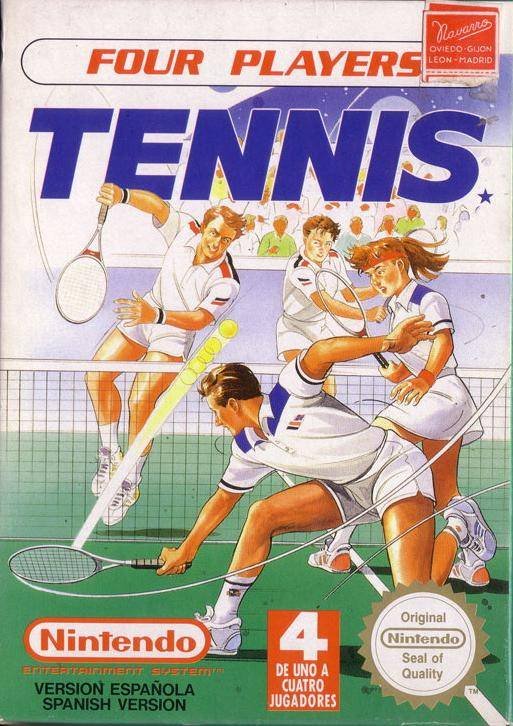 Caratula de Top Players' Tennis Featuring Chris Evert & Ivan Lendl para Nintendo (NES)