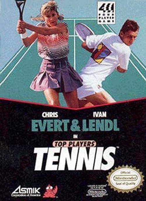Caratula de Top Players' Tennis Featuring Chris Evert & Ivan Lendl para Nintendo (NES)