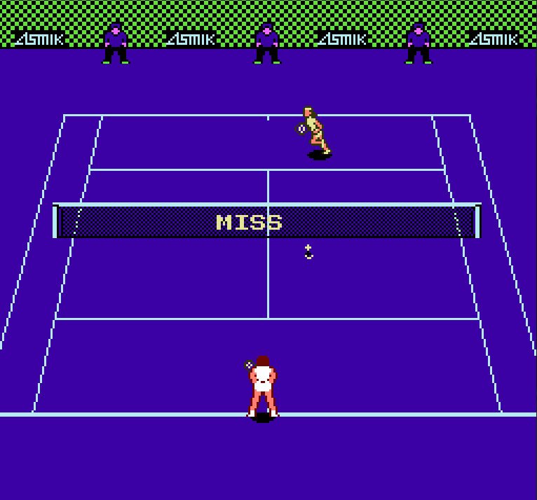 Pantallazo de Top Players' Tennis Featuring Chris Evert & Ivan Lendl para Nintendo (NES)