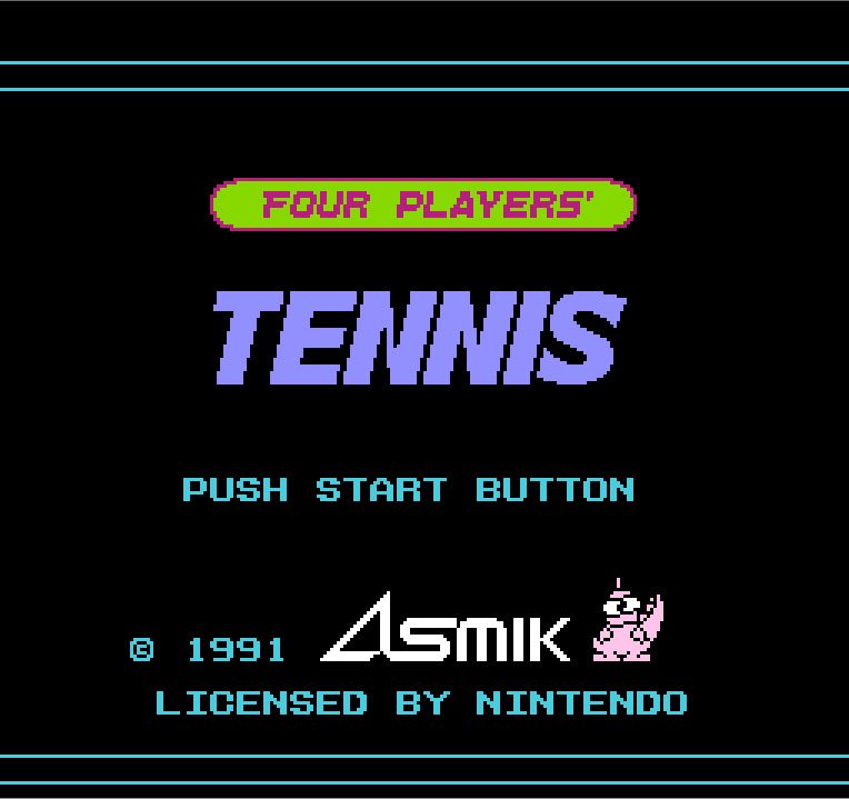 Pantallazo de Top Players' Tennis Featuring Chris Evert & Ivan Lendl para Nintendo (NES)