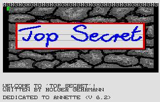 Pantallazo de Top Secret para Atari ST